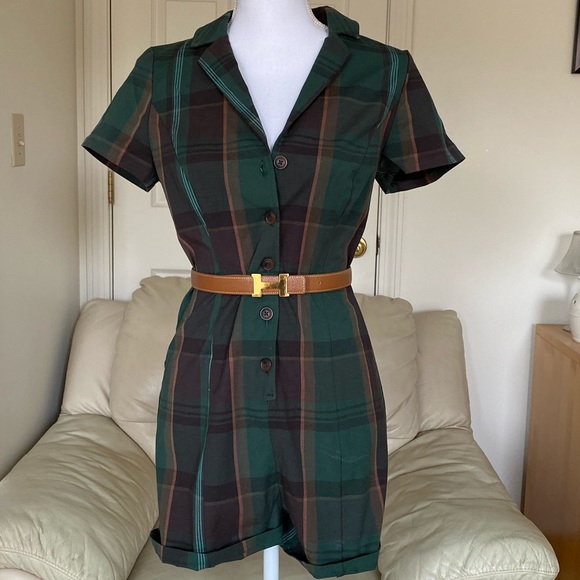 Urban Outfitters Other - Green and brown romper